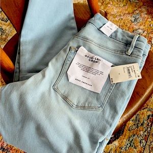 NWT Good American Good Legs Cropped Skinny Jeans size 10